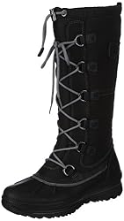 Ecco HILL 243043, Damen Klassische Stiefel, Schwarz (Black/Titanium/Black/Black/ Textil 53902), EU 41
