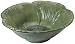 Ambiance Fleur Rustique 7-Inch Figural Dessert Bowl, Green, Set of 4
