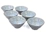 6 pc Japanese rice soup bowl set Sakura LB