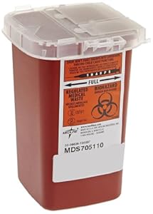 Sharps Container Biohazard Needle Disposal 1 Qt Size