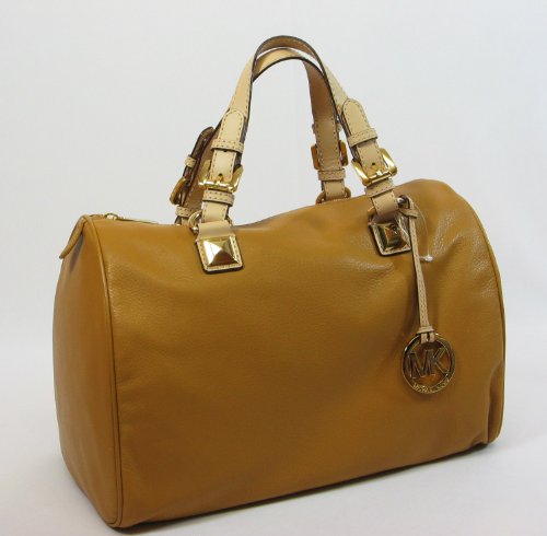 MICHAEL Michael Kors Grayson Large Satchel TAN
