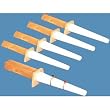 5 White Leather Ring Stick Mandrels Showcase Displays