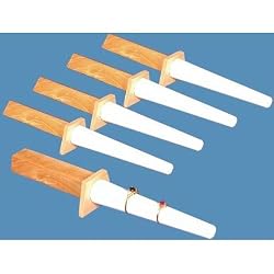 5 White Leather Ring Stick Mandrels Showcase Displays