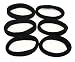 6 Pc Elastic Stretchable Assorted Solid Color Pony Tail Holders / Scrunchies - no.2