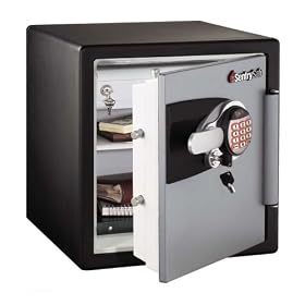 Fire-Safe 1.2 Cu. Ft. Capacity Electronic Safe, Black Gunmetal Gray by Office Furniture