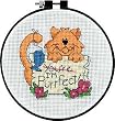 Learn-A-Craft I'm Purrfect Needlepoint Kit-6 Inch x6 Inch