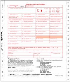 IRS Approved - Continuous Printer W-3C