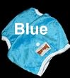 One Size Fit All- Diaper Cover MINKY - BLUE