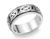 Platinum Celtic Knot Wedding Band