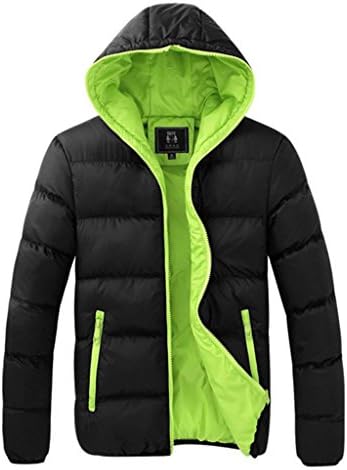 Hee Grand Men Hooded Winter jacket Cotton-Padded Coat with a Skull Tees