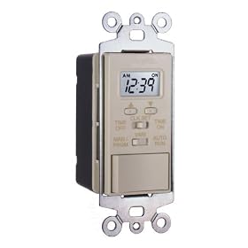 Swylite LST100-I Single Event Digital In-Wall Timer Switch, Ivory