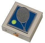 Blue Tennis Racket Small Pill Box