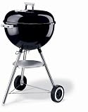 Weber One Touch: 44100 18.5'' One-Touch Silver Charcoal Grill with Heavy-Duty Plated Steel Cooking G