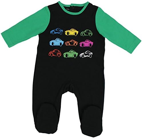 Jolie Enfant Babys Cars Print Cotton Footed Pajama Sleeper (18 Months)