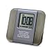 【名入れ】カラーアクリル LCD クロック グレー　レリーフクロック