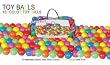 100 Toy Balls in bag (ball pit balls)
