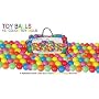 100 Toy Balls in bag (ball pit balls)