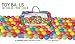 100 Toy Balls in bag (ball pit balls)