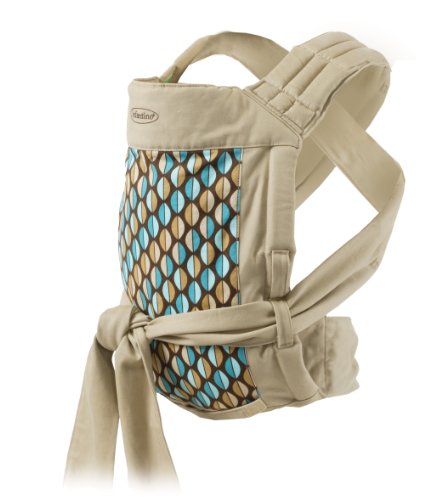 Infantino Wrap and Tie Baby Carrier, Khaki/Modern