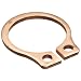 Standard External Retaining Ring, Tapered Section, Axial Assembly, Alloy 25 Copper, Plain Finish, 1/4" Shaft Diameter, 0.025" Thick, Made in US (Pack of 25)