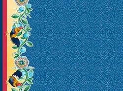 By the Yard Country Rooster Border Quilt Cotton Fabric