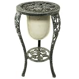 Oakland Living 5002-VGY - Grape Candle Holder With Candle - Verdi Grey