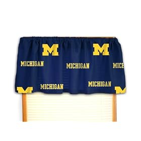 Michigan Printed Curtain Valance - 84 x 15 - Michigan Wolverines