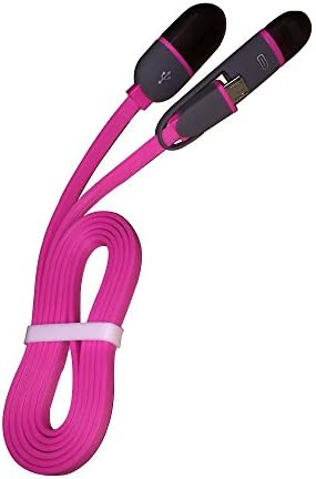 Lightning To USB Cable,COON 2 in 1 Micro 8-Pin Sync Data Charging Cord for Iphone SE 6 6s Plus 5 5s 5c, Ipad Air, Sumsung, HTC, Motorola, Nokia and Other Android Phones Tablet (2 Pack)