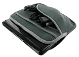 Netbook Neoprene Sleeve Case for Lenovo S10-3t 0651-37U 10.1-Inch Black (Invisible Zipper Tri-Pocket - Grey)