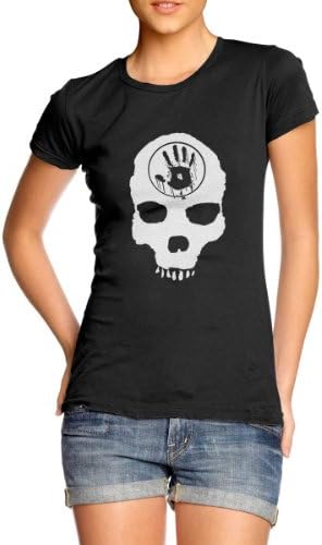 Xtees - Juniors Skyrim The Dark Brotherhood Skull Black Door T-Shirt - 2XLarge - Black