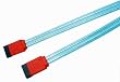 Cables Unlimited 18 in Translucent SATA Cable with Straight Connectors (Blue)