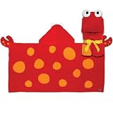 Hooded Bath Beach Towel - Crab