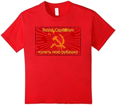 Kids #ResistCapitalism Tee 10 Red