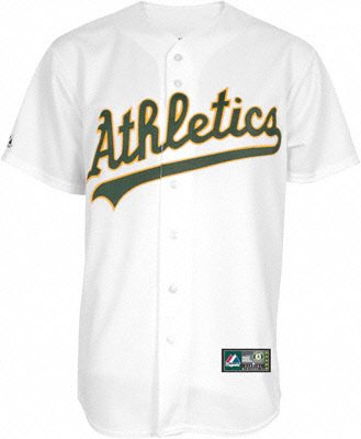 Andrew Bailey Jersey: Youth 2011 Majestic Home White Replica #40 Oakland Athletics Jersey - Medium