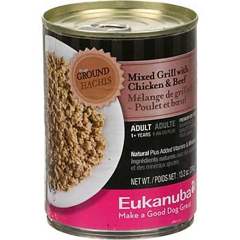 Eukanuba Ground Entrée Mixed Grill with Chicken and Beef Adult Canned Dog Food