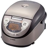 TIGER 土鍋IH炊飯ジャー<炊きたてミニ>土鍋釜・黒 3合炊き ブラウン JKM-A550-T