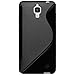 Amzer TPU Hybrid Skin Case Cover for Xiaomi Mi 4 - Retail Packaging - Black