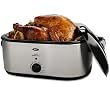 Roaster, 22Qt Stainless Steel/Black