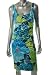Suzi Chin Maggy Boutique Sleeveless Stretch Lined Dress Color: BLUE LAGOON (multi-colored) Size: 10
