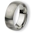 Rounded Brushed Titanium Ring (8.0 mm) - Sizes 6-13.5