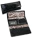 Kenneth Cole Women's Clutch Checkbook Wallet Lined in Leopard Print (Black)