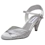 Dyeables Women's Alexis  Sandal,Silver,7 M US