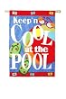 Cool at the Pool Garden Size Applique Flag