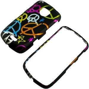 Handy Colorful Peace Signs Black Protector Case 