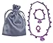 3 Princess Jewelry Dress up Sets (3 Unique Sets Each with a Necklace, Bracelet, & Ring in a Satin Bag)