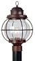 Kenroy Home 90967GC Hatteras 1-Light Post Lantern, Gilded Copper