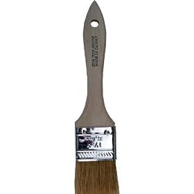 24 Natural China Bristle 1-1/2" Disposable Chip Brush for Paint, Stain Etc.