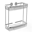 Roman Dietsche 648610 Wandregal mit zwei Etagen chrom