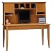 Bush Desk and Hutch - Napa (Light Cherry Veneer/Clear Natural) (58h x 57.1w x 23.5d)