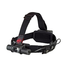 SureFire HS1 Saint Headlamp - Multiple-Output CR123A/AA LED Headlamp - 2011 Model (100/1 Lumens) HS1-A-BK Black